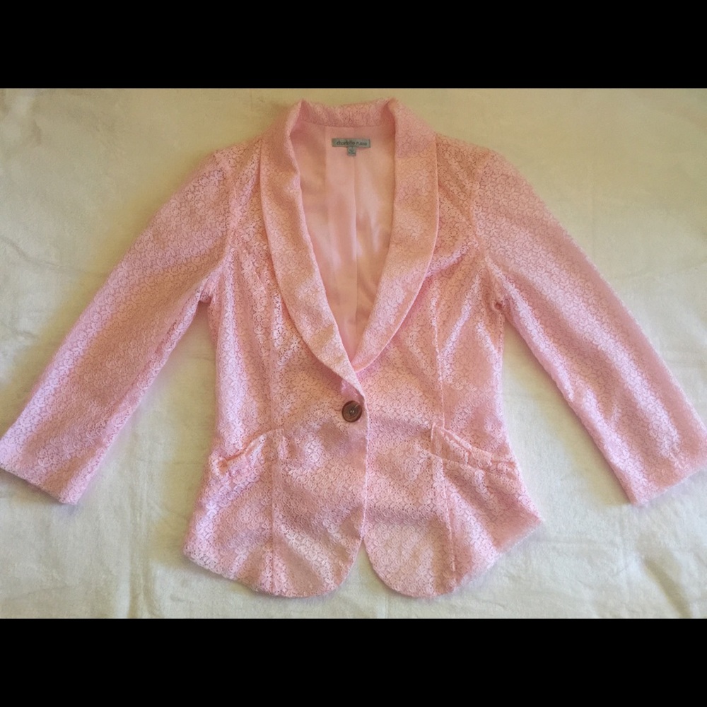 Lace Pink Blazer